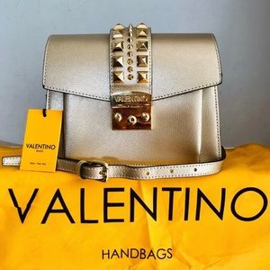Valentino Adin Palmellato Rockstud Gold Crossbody